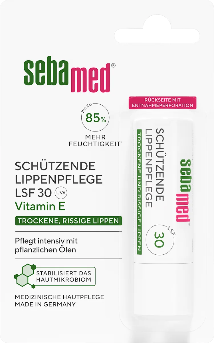 بالم لب محافظ سبامد SPF 30 اصل آلمان 4.8 گرم | مرطوب‌کننده و محافظ لب در برابر آفتاب