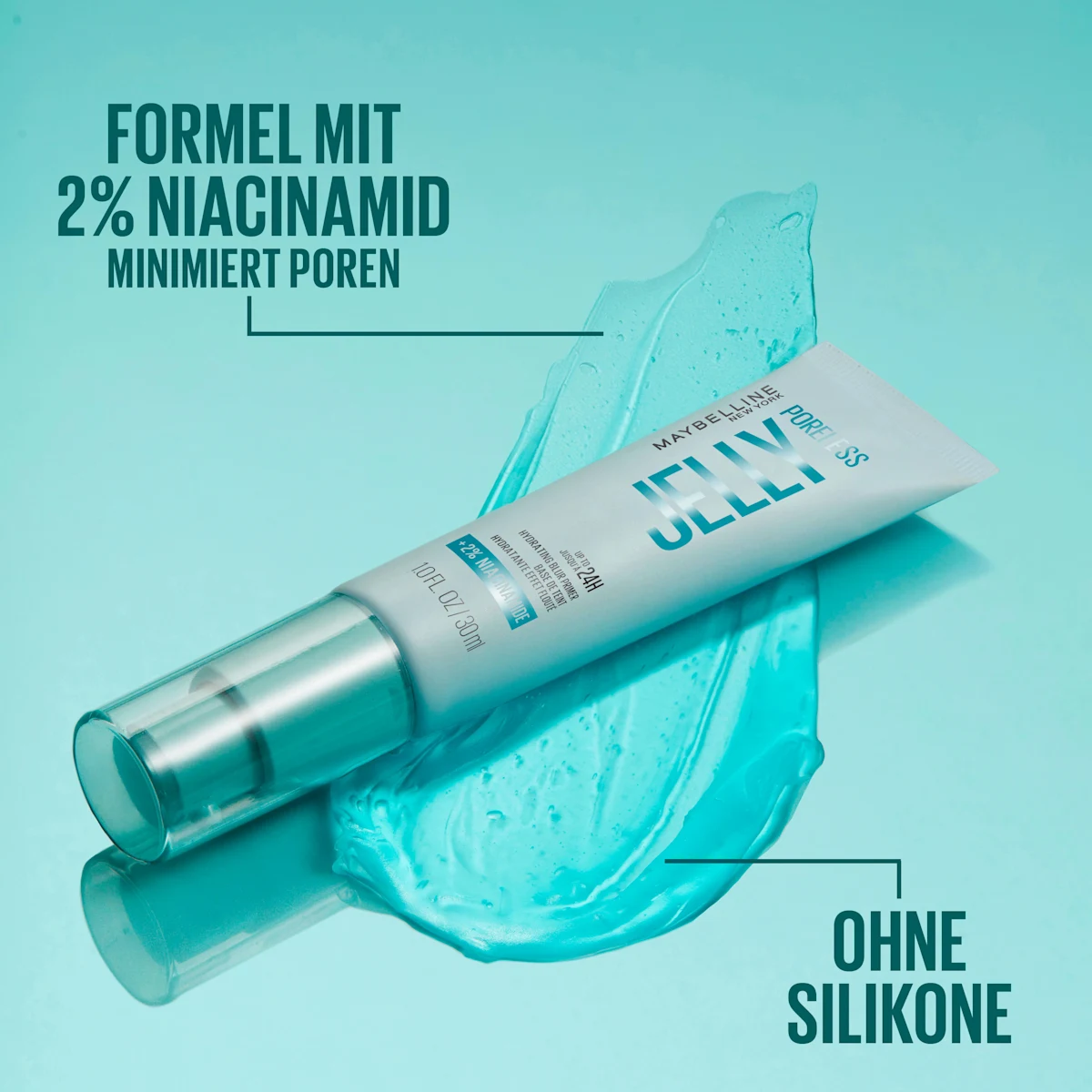 پرایمر ژلی بلورینگ میبلین نیویورک مدل Poreless Jelly Blurring – حجم 30 میل