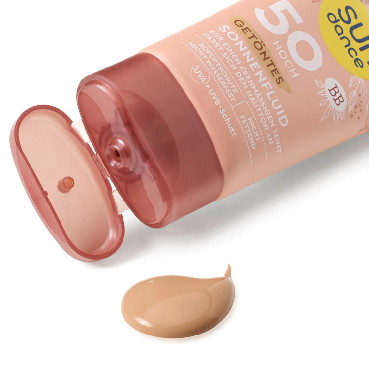 ضد آفتاب رنگی ساندنس SPF 50 | جلوهای شبیه بیبی کرم ۵۰ میل