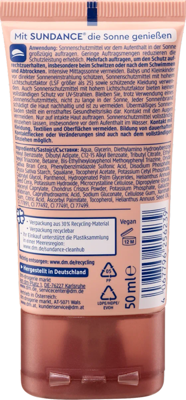 ضد آفتاب رنگی ساندنس SPF 50 | جلوهای شبیه بیبی کرم ۵۰ میل